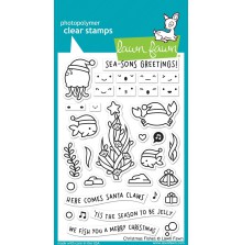 Lawn Fawn Clear Stamps 4X6 - Christmas Fishes LF2024