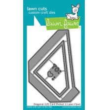 Lawn Fawn Dies - Diagonal Gift Card Pocket LF2045
