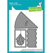 Lawn Fawn Dies - Cake Slice Box Pie Add-On LF2053