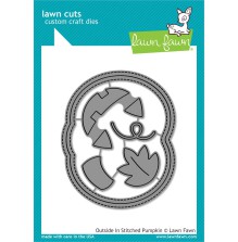 Lawn Fawn Custom Craft Die - Outside-In Stitched Pumpkin