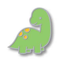 Lawn Fawn Enamel Pin - Dino-Mite