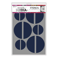 Dina Wakley MEdia Stencils 9X6 - Large Halves