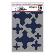 Dina Wakley MEdia Stencils 9X6 - Large Medieval Crosses