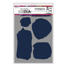 Dina Wakley MEdia Stencils 9X6 - Uneven Shapes