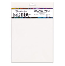 Dina Wakley MEdia Tissue Pack 7.5X10 20/Pkg - Plain