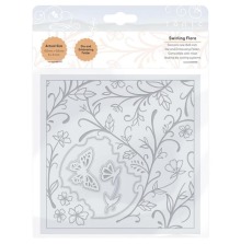 Tonic Studios Essentials Die and Embossing Folder 6X6 - Swirling Flora 2359E
