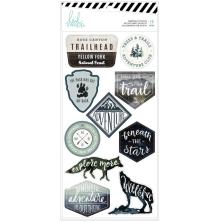 Heidi Swapp Embossed Stickers 10/Pkg - Wolf Pack UTGENDE