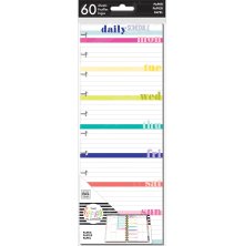 Me &amp; My Big Ideas BIG Half Sheet Fill Paper 60/Pkg - Daily Schedule