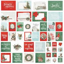 Simple Stories Snap Card Pack 48/Pkg - Country Christmas UTGÅENDE