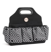 We R Memory Keepers Crafters Tote Bag - Black & White Diamond