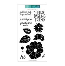 Concord &amp; 9th Clear Stamps 4X8 - Filled In Florals