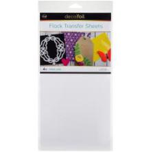 Thermoweb Deco Foil Flock Transfer Sheets 6X12 4/Pkg - White Latte