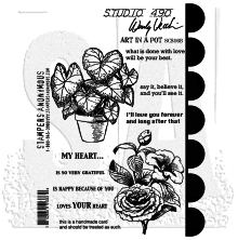 Wendy Vecchi Cling Stamps - Art In A Pot