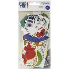 Shimelle Ephemera Cardstock Die-Cuts 40/Pkg - Field Trip UTGENDE