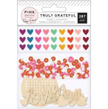 Paige Evans Mixed Embellishments 287/Pkg - Truly Grateful UTGENDE