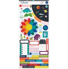 Shimelle Field Trip Cardstock Stickers 6X12 140/Pkg - Accents &amp; Phrases UTGENDE