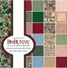 BoBunny Single-Sided Paper Pad 12X12 48/Pkg - Christmas Treasures UTGENDE