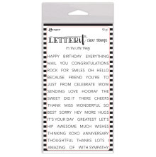 Ranger Letter It Clear Stamp Set 4X6 - Its The Little Things