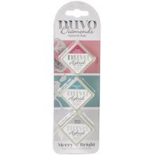Tonic Studios Nuvo Diamond Hybrid Ink Pads 3/Pkg - Merry &amp; Bright  87N