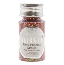 Tonic Studios Nuvo Pure Sheen Confetti 35ml - Fiery Phoenix Circles  1073N