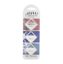 Tonic Studios Nuvo Diamond Hybrid Ink Pads 3/Pkg - Blue Blossom 86N