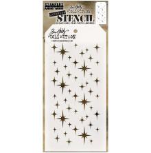 Tim Holtz Layered Stencil 4.125X8.5 - Sparkle THS132