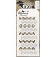 Tim Holtz Layered Stencil 4.125X8.5 - Shifter Snowflake THS135