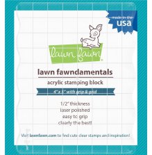 Lawn Fawn 4X5 Acrylic Stamping Block W/Grid