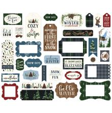 Echo Park Warm &amp; Cozy Cardstock Die-Cuts - Frames &amp; Tags UTGENDE