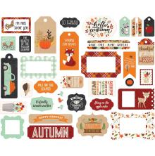 Echo Park My Favorite Fall Cardstock Die-Cuts - Frames &amp; Tags UTGENDE