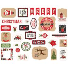 Echo Park My Favorite Christmas Cardstock Die-Cuts - Ephemera UTGENDE