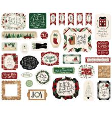 Echo Park A Cozy Christmas Cardstock Die-Cuts - Ephemera UTGENDE