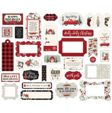 Carta Bella Christmas Market Cardstock Ephemera - Frames &amp; Tags UTGENDE