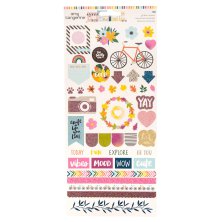 Amy Tangerine Cardstock Stickers - Slice of Life