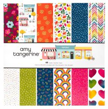 Amy Tangerine Single-Sided Paper Pad 12X12  - Slice of Life