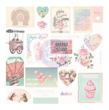 Prima Cardstock Ephemera 24/Pkg - Dulce UTGENDE