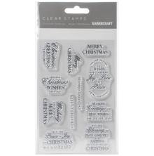 Kaisercraft Clear Stamp 6X4 - Christmas Greetings