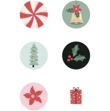 Kaisercraft Curios 6/Pkg - Peppermint Kisses