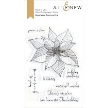 Altenew Clear Stamps 4X6 - Modern Poinsettia