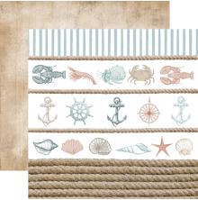 Kaisercraft Uncharted Waters Double-Sided Cardstock 12X12 - Sea Shore