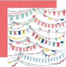 Kaisercraft Oh Happy Day! Double-Sided Cardstock 12X12 - Garlands