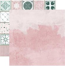 Kaisercraft Lily &amp; Moss Double-Sided Cardstock 12X12 - Pink Plaster