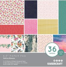 Kaisercraft Paper Pad 6.5X6.5 40/Pkg - Native Breeze