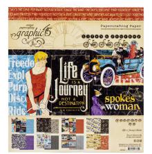 Graphic 45 Double-Sided Paper Pad 8X8 24/Pkg - Life is A Journey