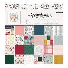 Crate Paper Single-Sided Paper Pad 12X12 48/Pkg - Snowflake