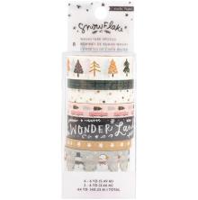 Crate Paper Washi Tape 8/Pkg - Snowflake