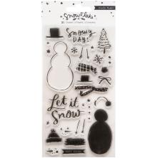 Crate Paper Acrylic Clear Stamps 31/Pkg - Snowflake