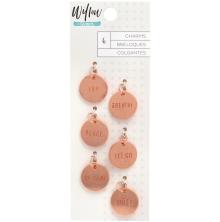 One Canoe Two Stamped Charms 6/Pkg - Willow