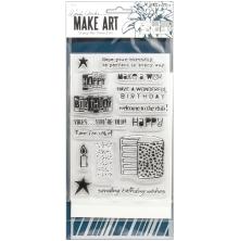 Wendy Vecchi Make Art Stamp Die &amp; Stencil Set - Birthday Bash