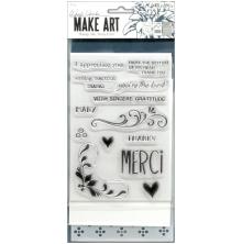 Wendy Vecchi Make Art Stamp Die &amp; Stencil Set - Merci &amp; More